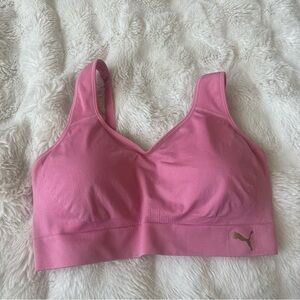 Puma Women's Vibrant Pink Sports Bra